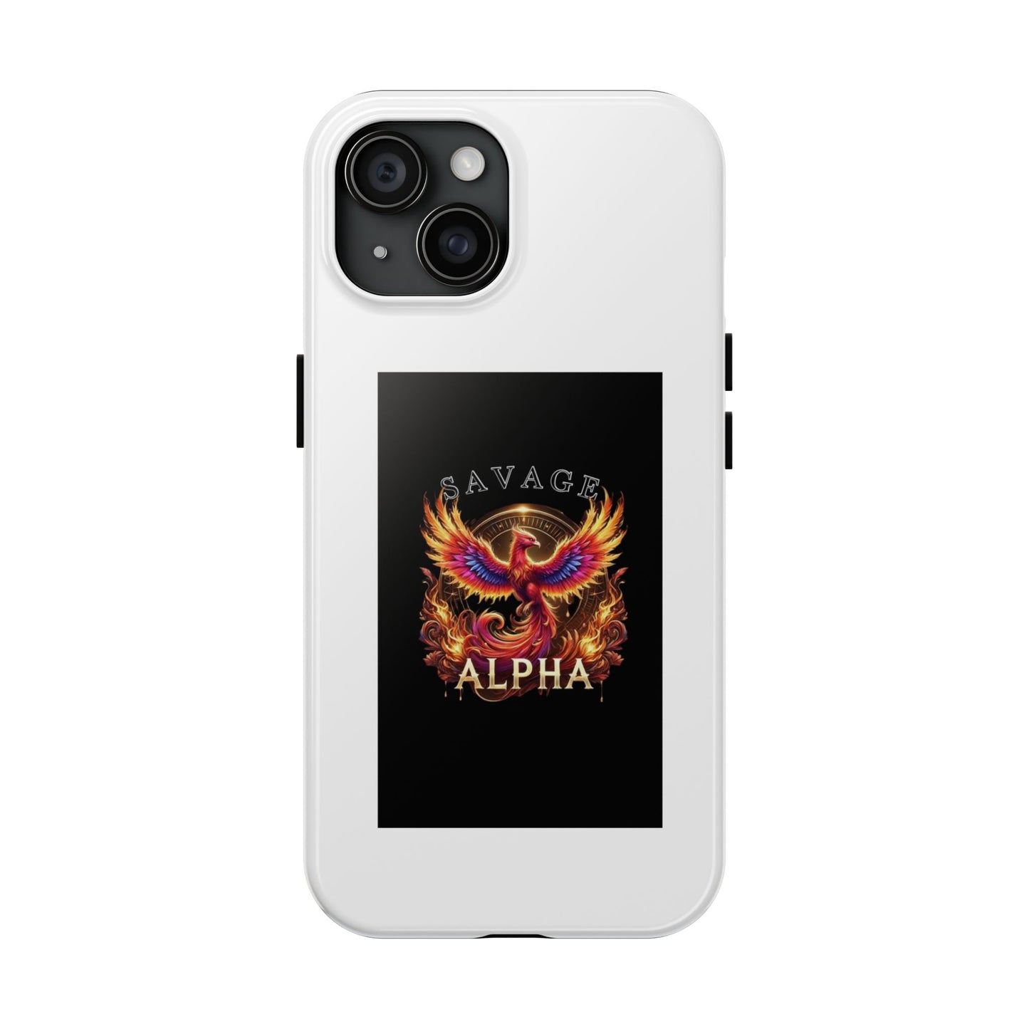 Savage Alpha Tough Phone Case - Firebird Design for Bold Personalities