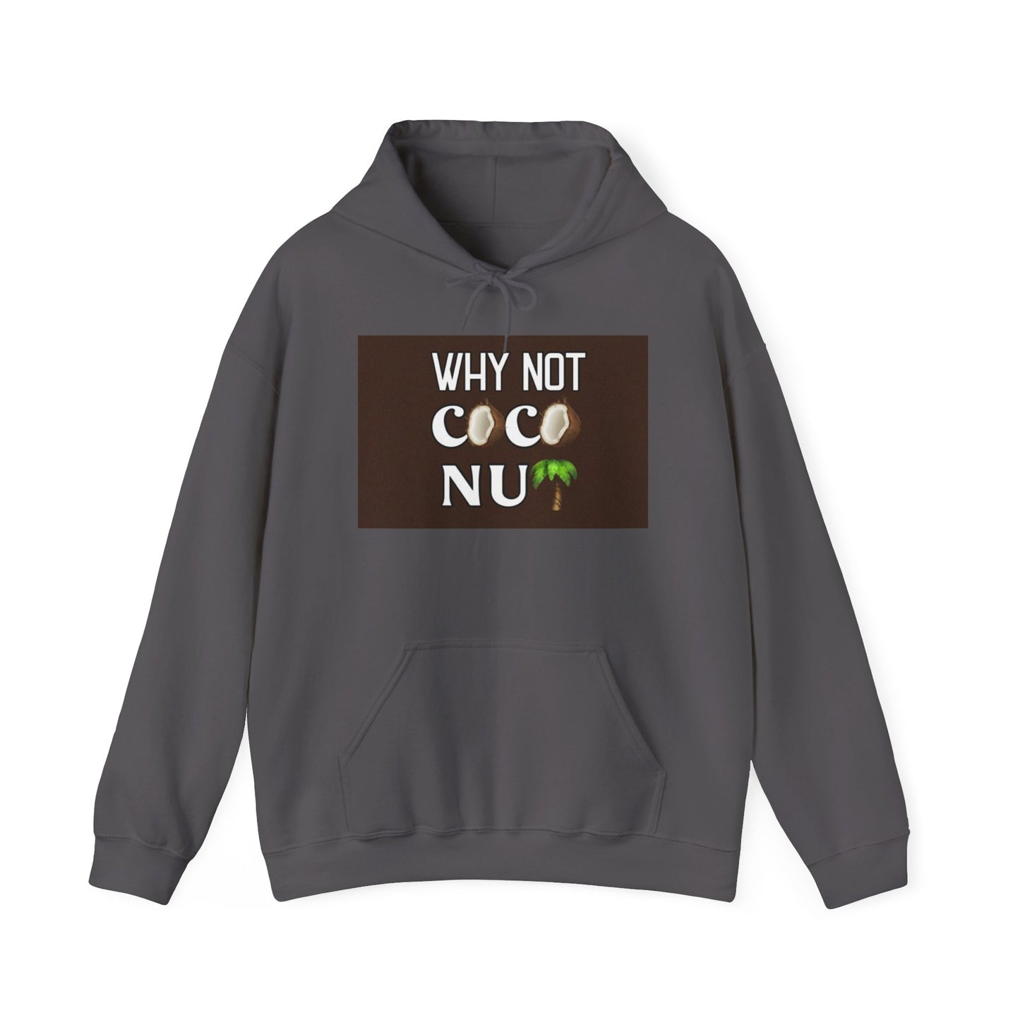 Why Not Coconut Unisex Heavy Blend Hoodie - Cozy Casual Sweatshirt for Beach Lovers