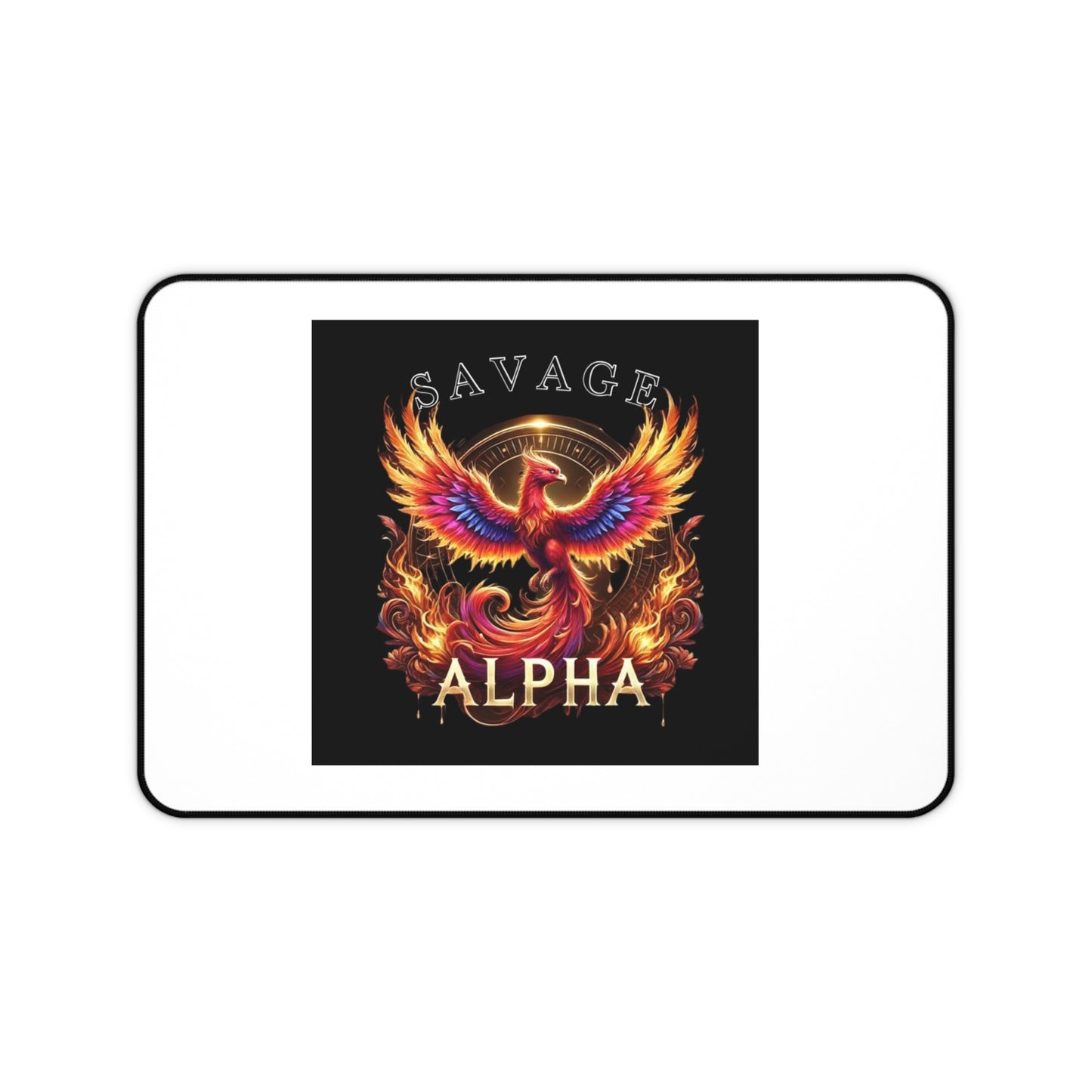 Savage Alpha Desk Mat - Phoenix Design for Gamers & Creatives