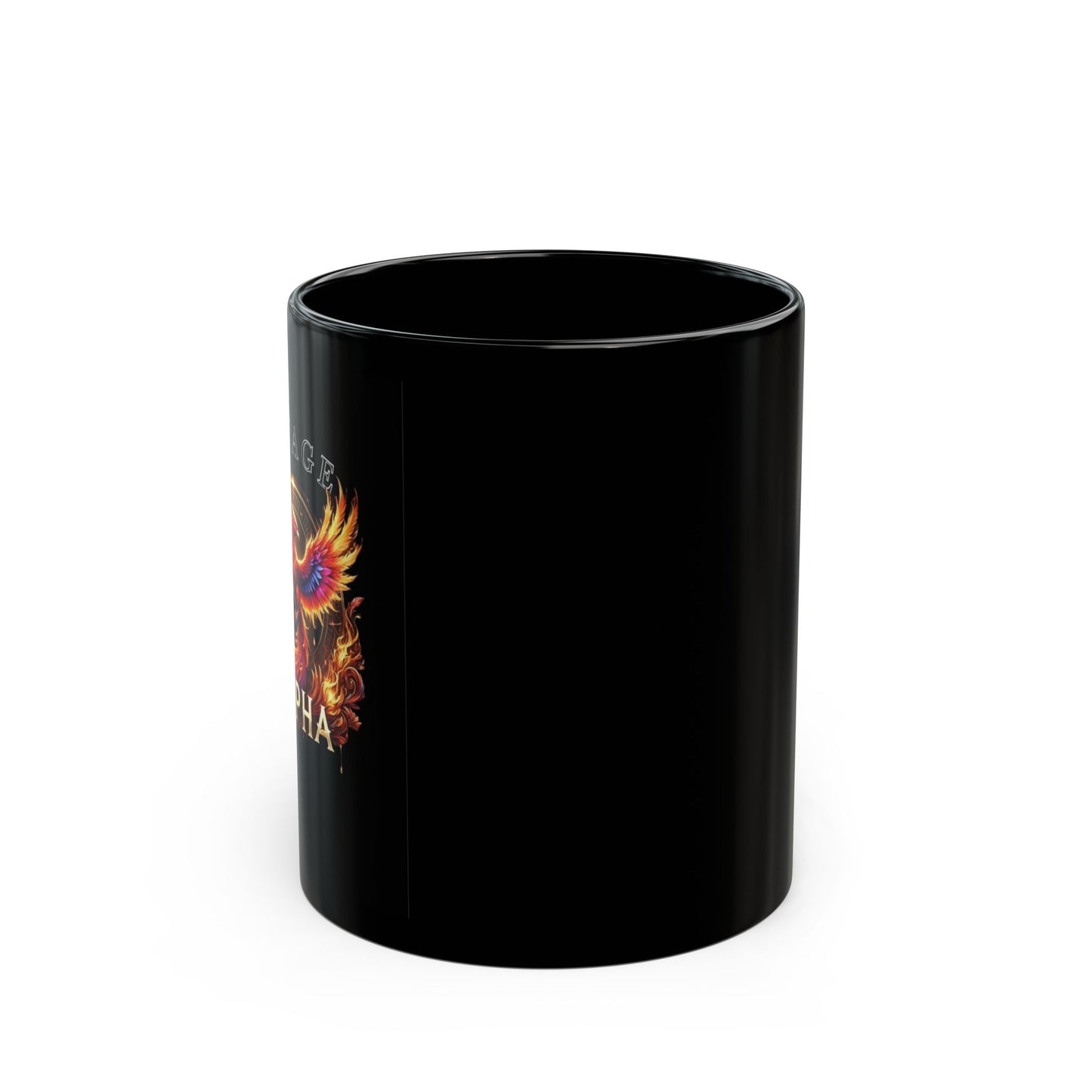 Savage Alpha Phoenix Embrace Black Ceramic Mug - 11oz & 15oz