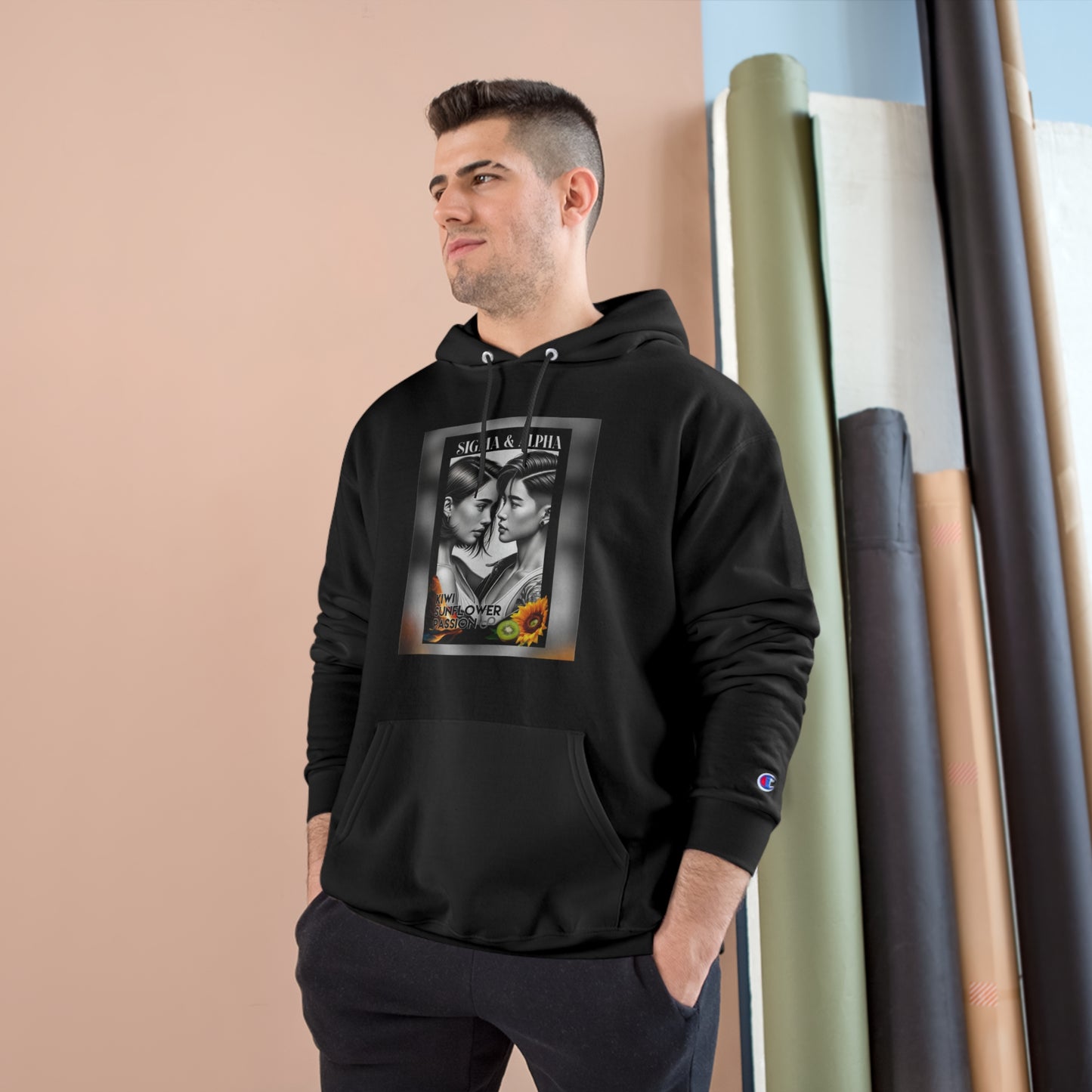 Sigma & Alpha Collection Soulmate Champion Hoodie - Perfect for Cozy Days & Romantic Occasions