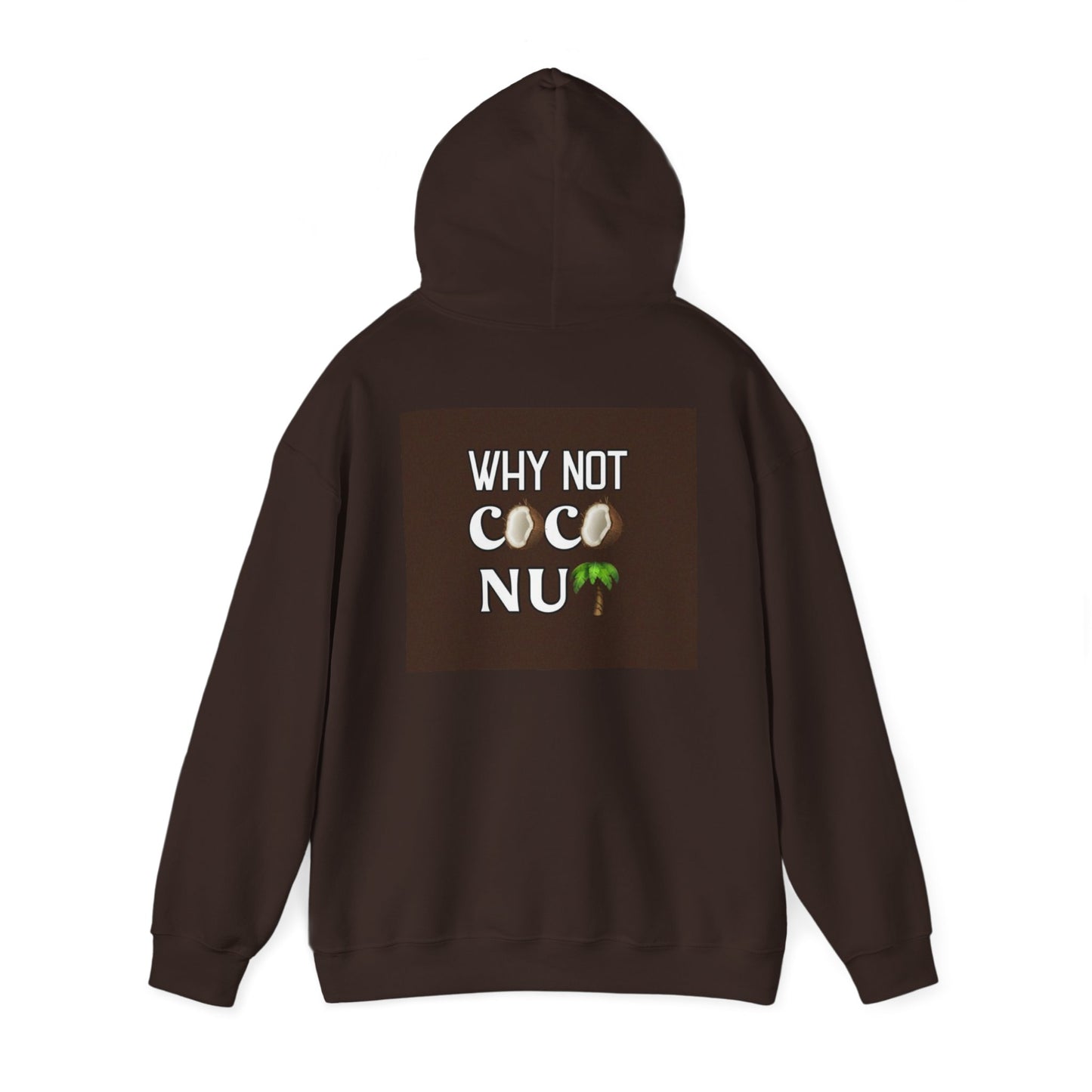 Why Not Coconut Unisex Heavy Blend Hoodie - Cozy Casual Sweatshirt for Beach Lovers