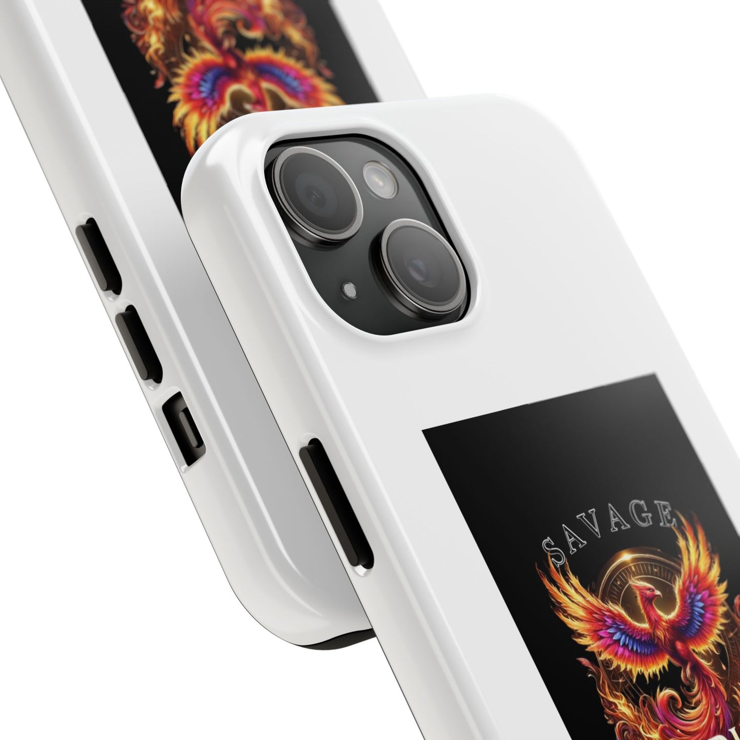 Savage Alpha Tough Phone Case - Firebird Design for Bold Personalities