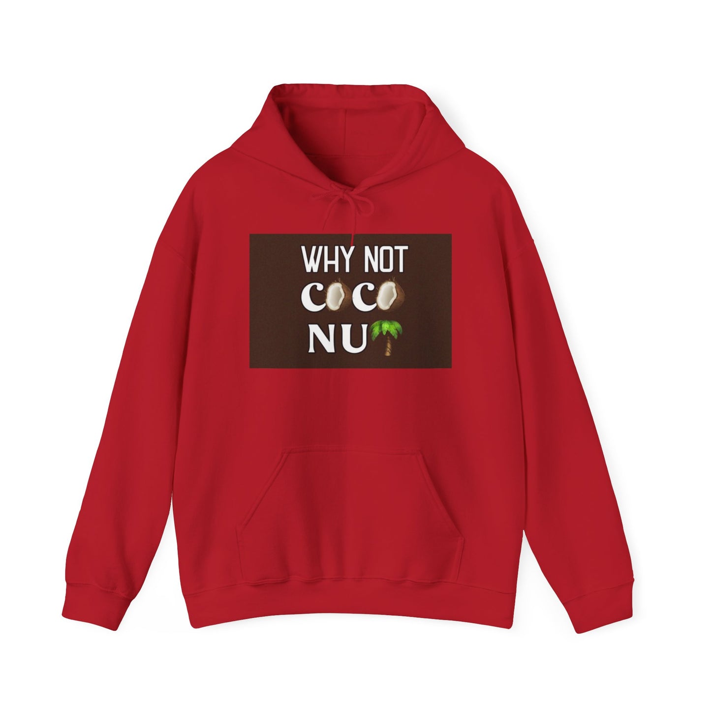 Why Not Coconut Unisex Heavy Blend Hoodie - Cozy Casual Sweatshirt for Beach Lovers