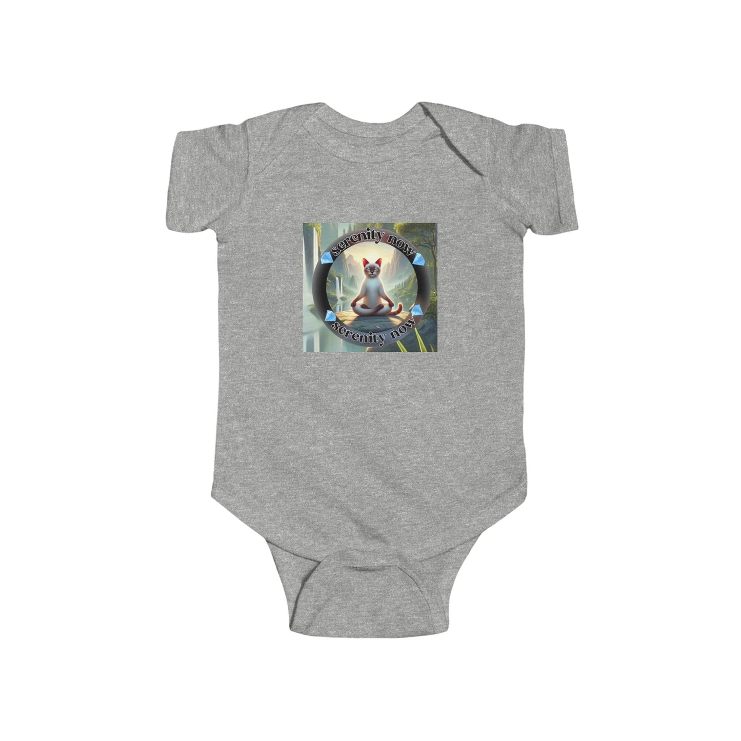 Cute Infant Bodysuit with Roximaw  'Serenity Now' Design - Perfect for Baby Showers and Everyday Wear