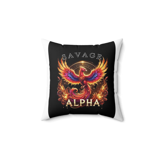 Savage Alpha Phoenix Throw Pillow - Bold Statement Decor for Fearless Souls