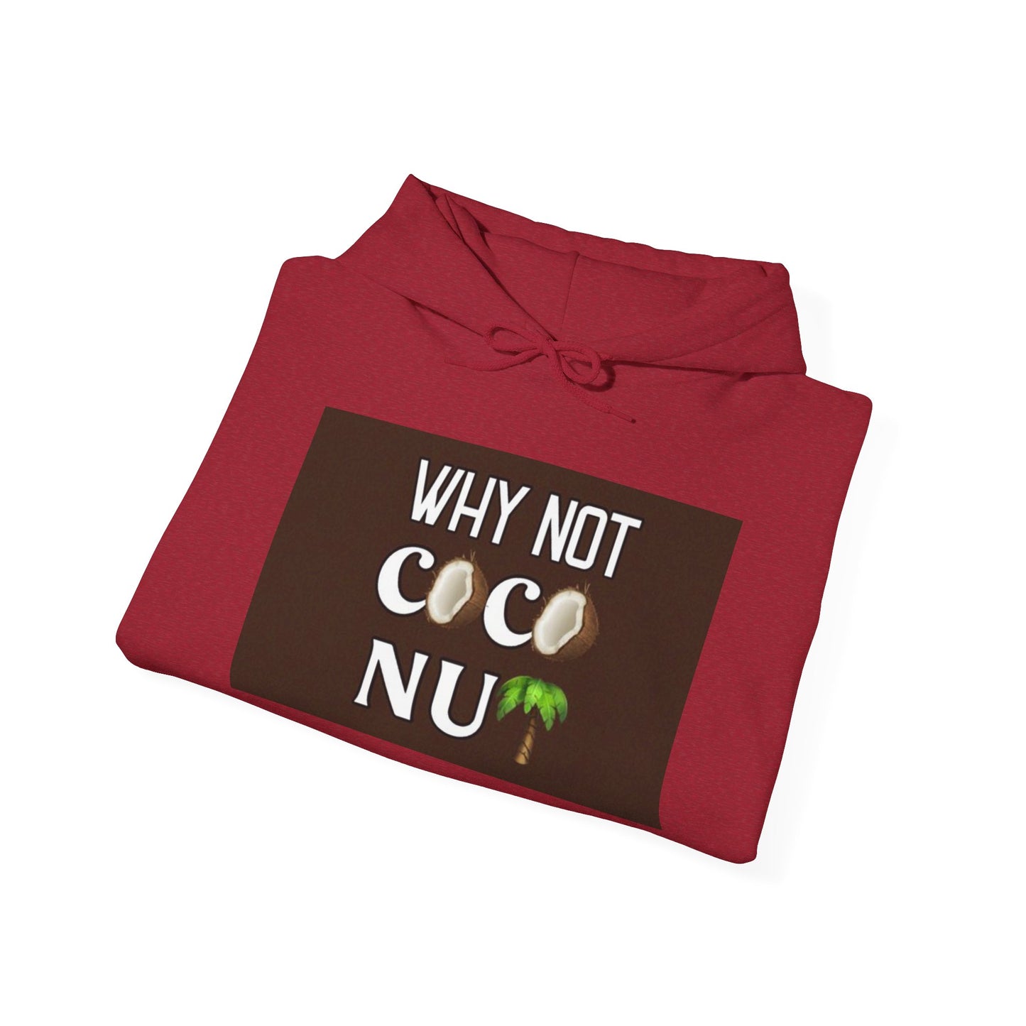 Why Not Coconut Unisex Heavy Blend Hoodie - Cozy Casual Sweatshirt for Beach Lovers