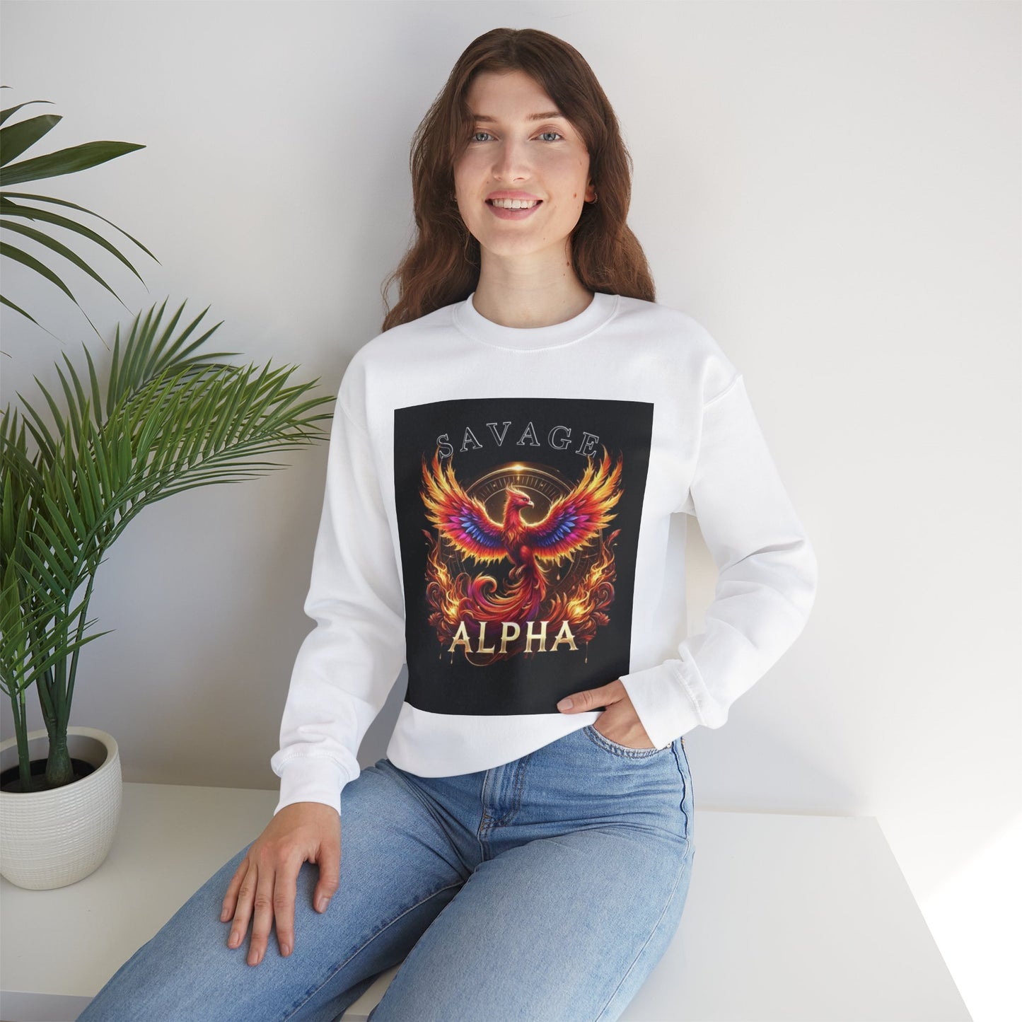 Savage Alpha Unisex Heavy Blend™ Crewneck Sweatshirt